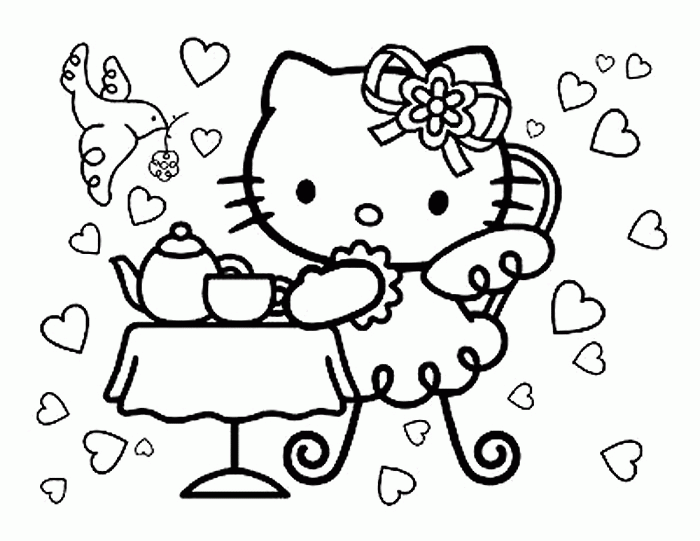 Hello Kitty kolorowanki